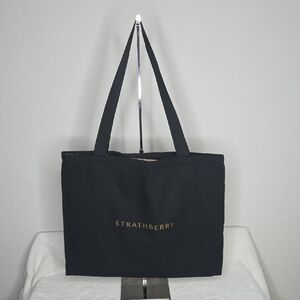 Strathberry Dust Bag – Black Logo Tote Style